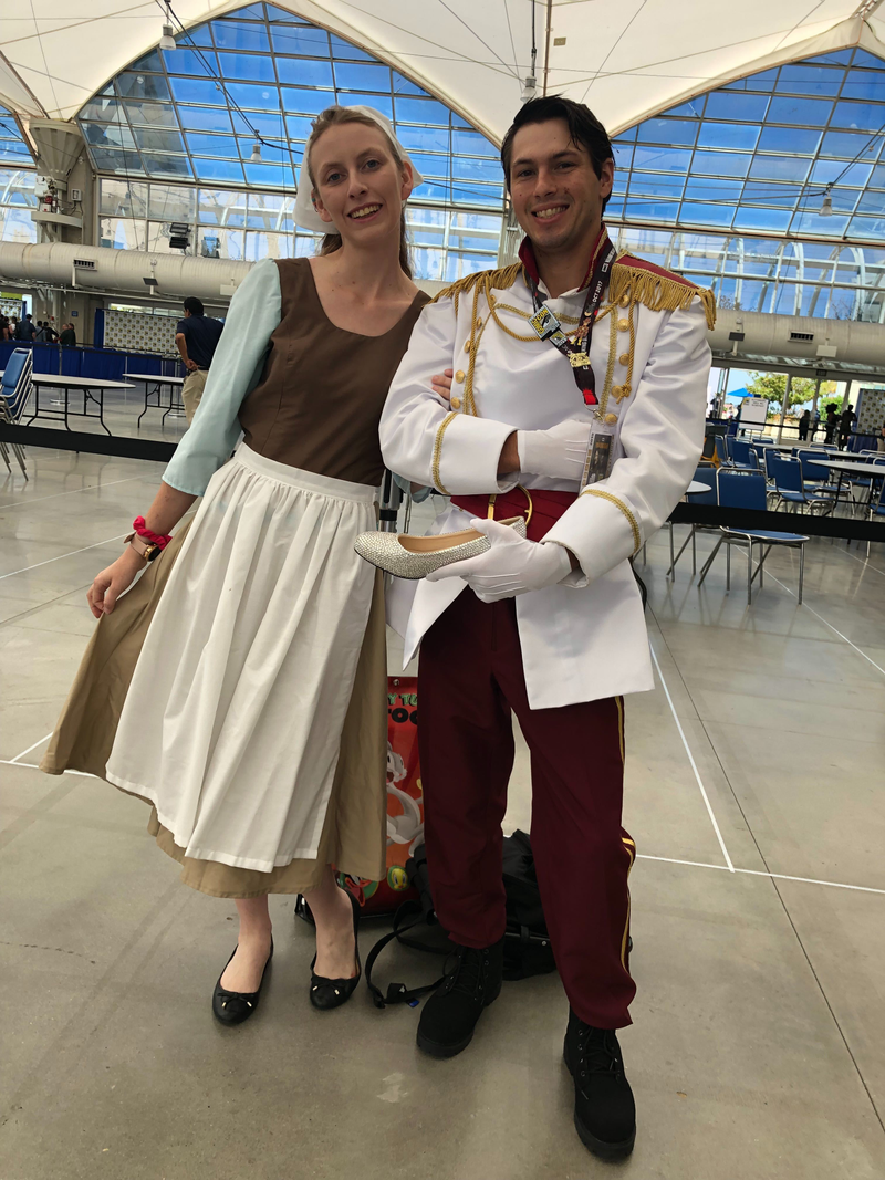 Anyone lose a shiny slipper at SDCC? This prince is looking for you.